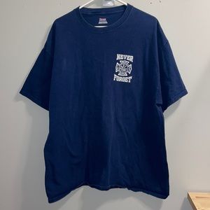 Maui Hawaii FD Shirt 9-11-01 Never Forget - Men's 2XL